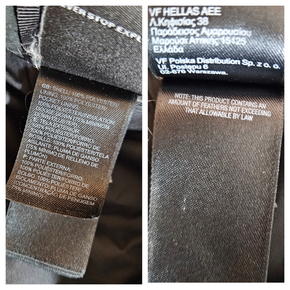 The North Face Jacket Mens Size M Black Goose Down Quilted Puffer 550 Packable - Picture 13 of 15